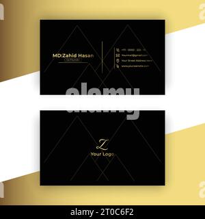 Progettazione di modelli di biglietti da visita progettazione aziendale creativa semplifica la progettazione Illustrazione Vettoriale