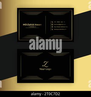 Progettazione di modelli di biglietti da visita progettazione aziendale creativa semplifica la progettazione Illustrazione Vettoriale