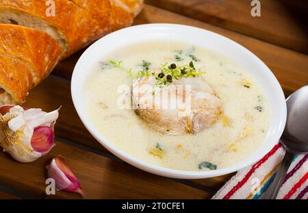 Zuppa scozzese Cullen skink Foto Stock