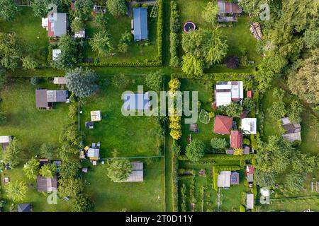 Giardino di riparto, giardino di cesoia, foto dei droni, dall'alto verso il basso, Rottweil, Baden-Wuerttemberg, Germania Foto Stock