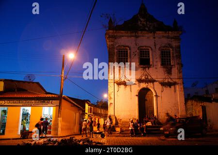 Vecchi edifici coloniali a Cachoeira, Bahia, Brasile. Foto Stock
