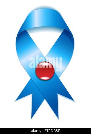 Illustrazione creativa per il concetto mondiale di consapevolezza del diabete. Può essere utilizzato come poster, banner, intestazione, sfondo, icona e brochure. Illustrazione Vettoriale