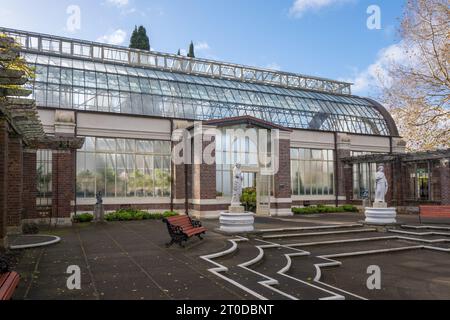 Splendida giornata all'Auckland Domain Wintergardens, nuova Zelanda. Foto Stock