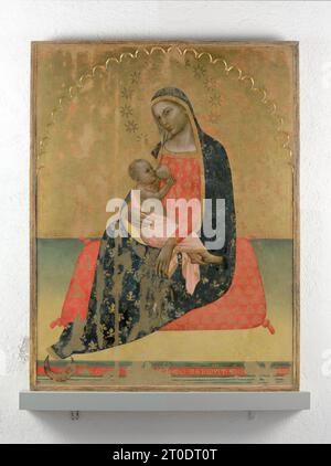 San Sanseverino Marche (Italia, Marche - provincia di Macerata), Pinacoteca Civica "P. Venturi tacchi", Allgretto Nuzi, Madonna dell'umiltà (Madonna infermieristica) Foto Stock