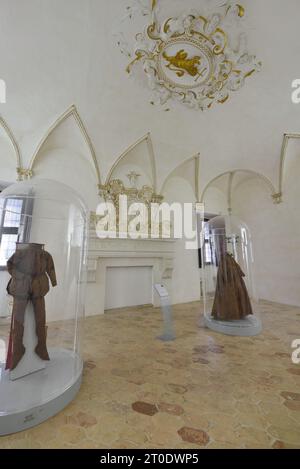 Piobbico (Italia, Marche - provincia di Pesaro-Urbino), Castello Brancaleoni, appartamento nobile, sala del Leon d'Oro Foto Stock