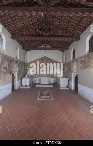 Falconara Marittima, località Castelferretti (Italia, Marche - provincia di Ancona), chiesa di Santa Maria della Misericordia. Interno Foto Stock