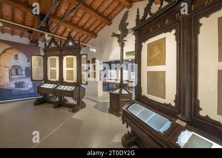 Pioraco (Italia, Marche - provincia di Macerata), Museo della carta e della filigrana Foto Stock