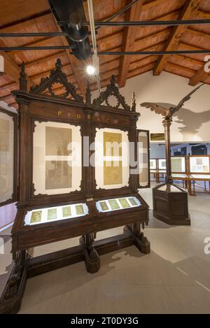 Pioraco (Italia, Marche - provincia di Macerata), Museo della carta e della filigrana Foto Stock