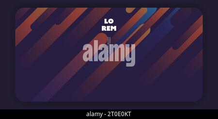 Banner marrone astratto, sfondo, poster o progettazione di landing page, modello multiuso Illustrazione Vettoriale