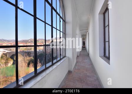 Urbania (Marche - PU). Corridoio che collega le torri del Palazzo Ducale Foto Stock