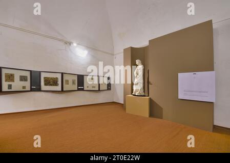 Urbania (Marche - PU), Palazzo Ducale, sala delle virtù riscoperte Foto Stock