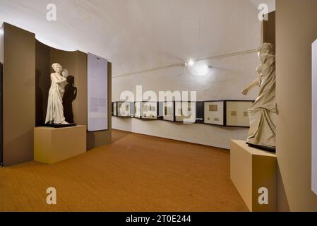 Urbania (Marche - PU), Palazzo Ducale, sala delle virtù riscoperte Foto Stock