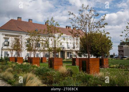 Monastero carmelitano di Buda, ex residenza monastica cattolica e sede attuale del primo ministro ungherese, Budapest, Ungheria Foto Stock