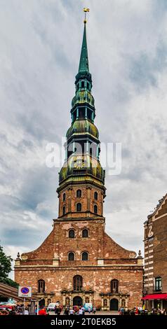 La Chiesa di San Pietro in Riga, Lettonia Foto Stock