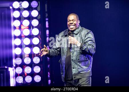 Oslo, Norvegia. 4 ottobre 2023. Il rapper statunitense busta Rhymes esegue un concerto dal vivo durante l'Oslo Spektrum di Oslo. (Foto: Gonzales Photo - Terje Dokken). Foto Stock