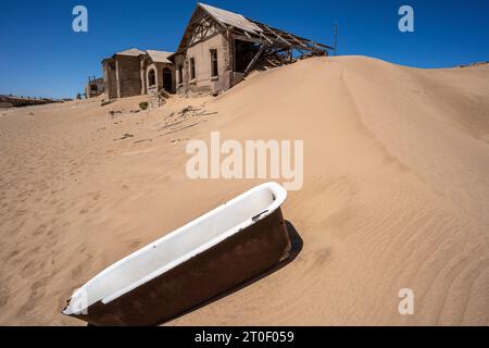 Kolmannskuppe, città fantasma vicino a Lüderitz, Namibia, Africa Foto Stock