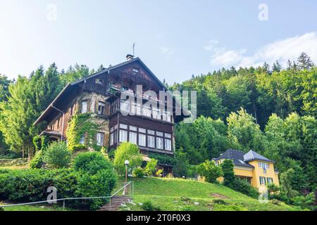 Sankt Gilgen, antica villa a Salzkammergut, Salisburgo, Austria Foto Stock