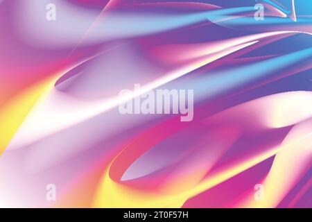 esplorazione creativa in armoniosa fusione fluida stile ondulato creativo contemporaneo astratto moderno e sfumatura audace eccessivamente colorata per un harmoni unico Illustrazione Vettoriale