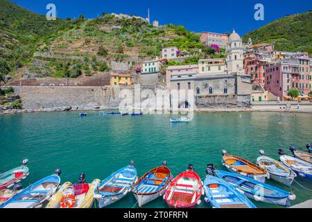 Parco nazionale delle cinque Terre. Liguria, Italia Foto Stock