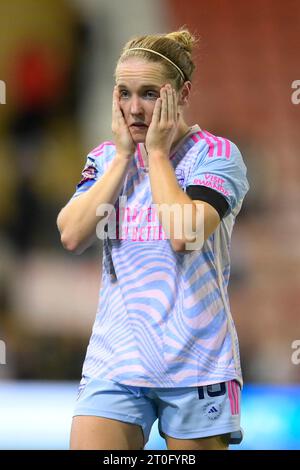 Leigh, Regno Unito. 6 ottobre 2023. Katie McCabe dell'Arsenal Women durante il Barclays fa Women's Super League Match al Leigh Sports Village, Leigh. Il credito fotografico dovrebbe leggere: Ben Roberts/Sportimage Credit: Sportimage Ltd/Alamy Live News Foto Stock