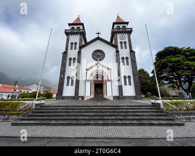 Chiesa della Madonna della Gioia - Igreja de Nossa Senhora da Alegria a Furnas, Portogallo. Foto Stock