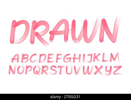 alfabeto colorato con caratteri creativi Illustrazione Vettoriale