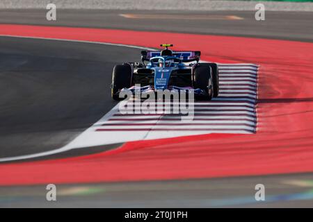 Qatar, Qatar. 7 ottobre 2023. Repinted Curb, vibreur, Turn T12 T13 10 GASLY Pierre (fra), Alpine F1 Team A523, azione durante il Gran Premio di Formula 1 Qatar 2023, 17° round del Campionato Mondiale di Formula 1 2023 dal 6 all'8 ottobre 2023 sul Lusail International Circuit, a Doha, Qatar - foto Xavi Bonilla/DPPI credito: DPPI Media/Alamy Live News Foto Stock