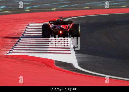 Qatar, Qatar. 7 ottobre 2023. Repinted Curb, vibreur, Turn T12 T13 16 LECLERC Charles (mco), Scuderia Ferrari SF-23, azione durante il Gran Premio di Formula 1 Qatar 2023, 17° round del Campionato Mondiale di Formula 1 2023 dal 6 all'8 ottobre 2023 sul Lusail International Circuit, a Doha, Qatar - foto Xavi Bonilla/DPPI Credit: DPPI Media/Alamy Live News Foto Stock