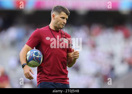 Lille, Francia. 7 ottobre 2023. L'assistente allenatore Richard Wigglesworth dell'Inghilterra prima della partita di Coppa del mondo di rugby 2023 allo Stade Pierre Mauroy, Lille. Il credito fotografico dovrebbe leggere: Paul Thomas/Sportimage Credit: Sportimage Ltd/Alamy Live News Foto Stock