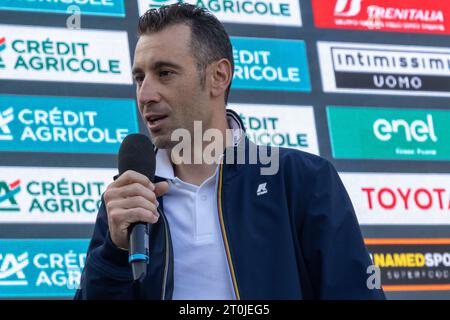 Como, Italia. 7 ottobre 2023. Vincenzo Nibali durante il giro di Lombardia 2023, corsa di ciclismo su strada a Como, Italia, 07 ottobre 2023 crediti: Agenzia fotografica indipendente/Alamy Live News Foto Stock