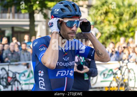 Como, Italia. 7 ottobre 2023. Pinot Thibaut (fra) di GROUPAMA - FDJ durante il giro di Lombardia 2023, gara di Street Cycling a Como, Italia, 07 ottobre 2023 crediti: Agenzia fotografica indipendente/Alamy Live News Foto Stock