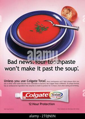 Vintage 'Time' Magazine 25 febbraio 2002 Issue Advert, USA Foto Stock