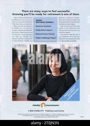 Vintage 'Time' Magazine 25 febbraio 2002 Issue Advert, USA Foto Stock