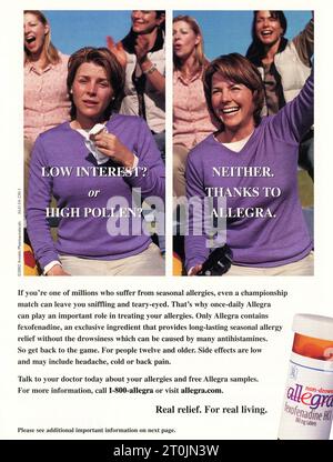 Vintage 'Time' Magazine 25 febbraio 2002 Issue Advert, USA Foto Stock