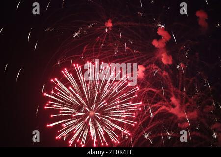 Quarto di luglio fuochi d'artificio Foto Stock