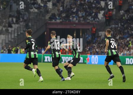 Marsiglia, Francia. 5 ottobre 2023. Durante la partita di UEFA Europa League allo Stade de Marseille, Marsiglia. Il credito fotografico dovrebbe leggere: Jonathan Moscrop/Sportimage Credit: Sportimage Ltd/Alamy Live News Foto Stock