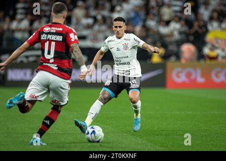 San Paolo, San Paolo, Brasile. 7 ottobre 2023. San Paolo (SP), 10/07/2023 - BRAZILEIRO/CORINTHIANS, 7 ottobre 2023. (Immagine di credito: © Ronaldo Barreto/TheNEWS2 via ZUMA Press Wire) SOLO USO EDITORIALE! Non per USO commerciale! Foto Stock