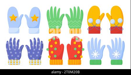 Set di guanti Vector Concept Illustrazione Vettoriale