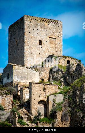 Craco Ghost Town - Italia Foto Stock