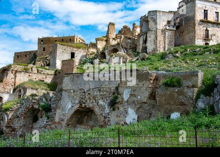 Craco Ghost Town - Italia Foto Stock