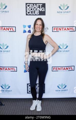 7 ottobre 2023, CALABASAS, CALIFORNIA, USA: attendsÂ l'evento benefico Fight Fentanyl al Craft Boxing Club, di proprietà di George Forman III, a Calabasas, California il 7 ottobre 2023. (Immagine di credito: © Clutch Pockets Wambli/ZUMA Press Wire) SOLO PER USO EDITORIALE! Non per USO commerciale! Foto Stock