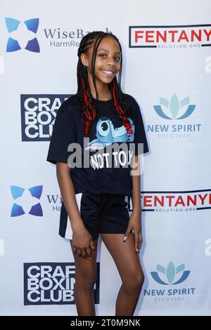 7 ottobre 2023, CALABASAS, CALIFORNIA, USA: attendsÂ l'evento benefico Fight Fentanyl al Craft Boxing Club, di proprietà di George Forman III, a Calabasas, California il 7 ottobre 2023. (Immagine di credito: © Clutch Pockets Wambli/ZUMA Press Wire) SOLO PER USO EDITORIALE! Non per USO commerciale! Foto Stock