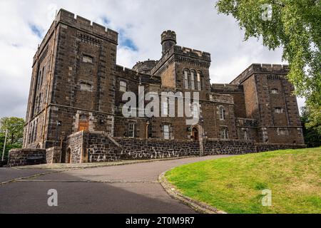 Edifici medievali ed ex prigioniero e carcere della città di Stirling, Scozia. Foto Stock