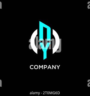 Idee per il design del logo NY Circle monogramma Illustrazione Vettoriale
