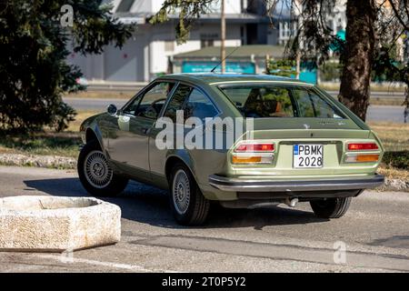 Sofia, Bulgaria - 8 ottobre 2023: Bazar autunnale retrò a Sofia su auto vecchie o retrò, pezzi di ricambio, letteratura automobilistica socialista e occidentale, il militar Foto Stock