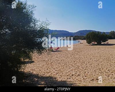 Palau, Sardegna, Italia. Spiaggia di Porto Mannu Foto Stock