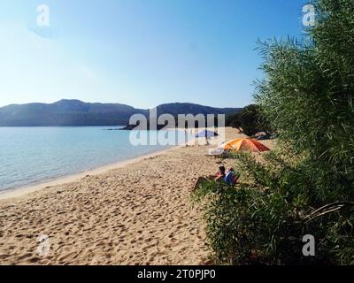 Palau, Sardegna, Italia. Spiaggia di Porto Mannu Foto Stock