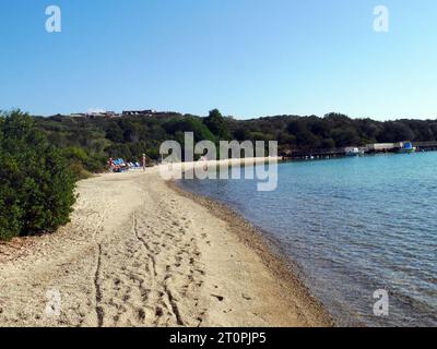 Palau, Sardegna, Italia. Spiaggia di Porto Mannu Foto Stock