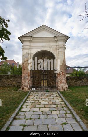 Cappella presso la Chiesa di S.. Michael in Znojmo chiamato anche Kaplicka u Kostela Svateho Michala Foto Stock