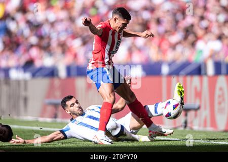 8 ottobre 2023; Metropolitano Stadium, Madrid, Spagna, spagnolo la Liga Football, Atletico Madrid contro Real Sociedad; Foto Stock